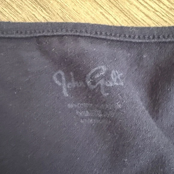 John Galt- Navy Scoop Neck Cap Sleeve Top - Picture 3 of 4